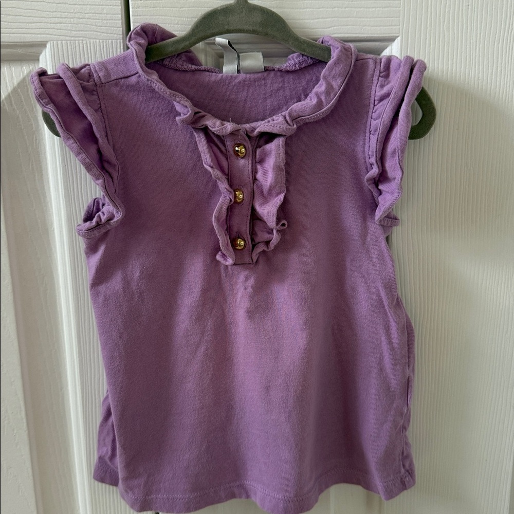 Janie and Jack Lavender Ruffle Blouse